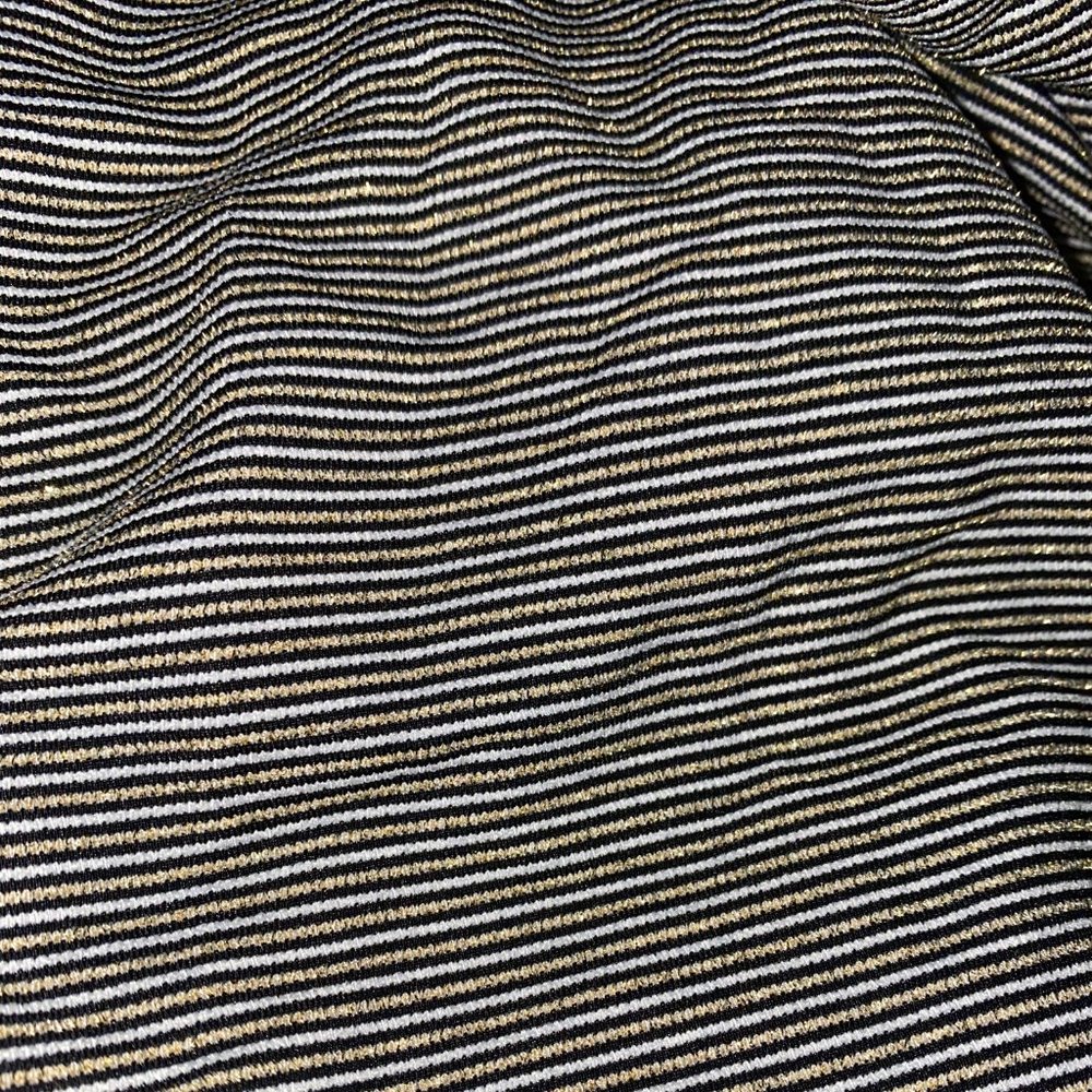 Open-Side Metallic Gold Stripe 1-Pc Swimsuit L, XL - Picture 3 of 4